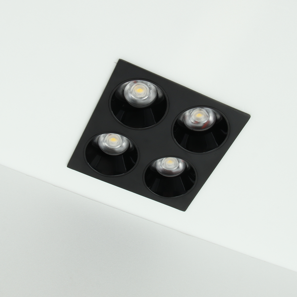 [DS] 코에드 LED 멀티 COB 다운라이트 4구 32W 각도조절 매입등