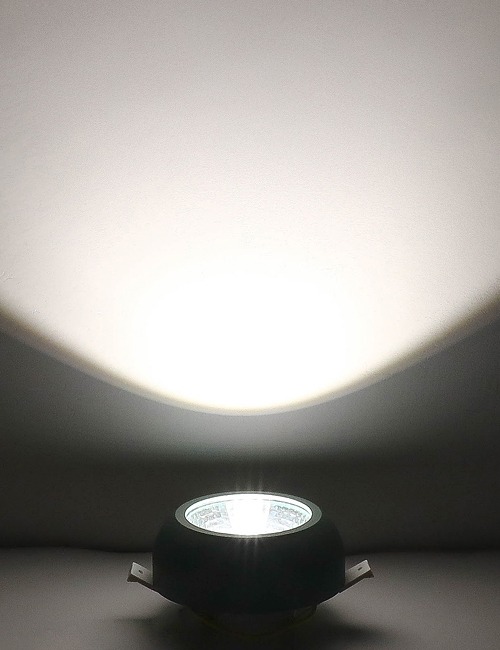 부톤 COB LED 3인치 다운라이트 8W 화이트 다크그린 골드 반매입