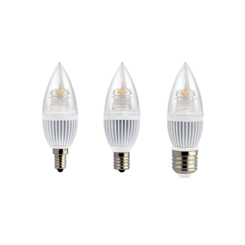 [FC] LED 촛대구 투명/반투명 4W (E14/E17/E26)